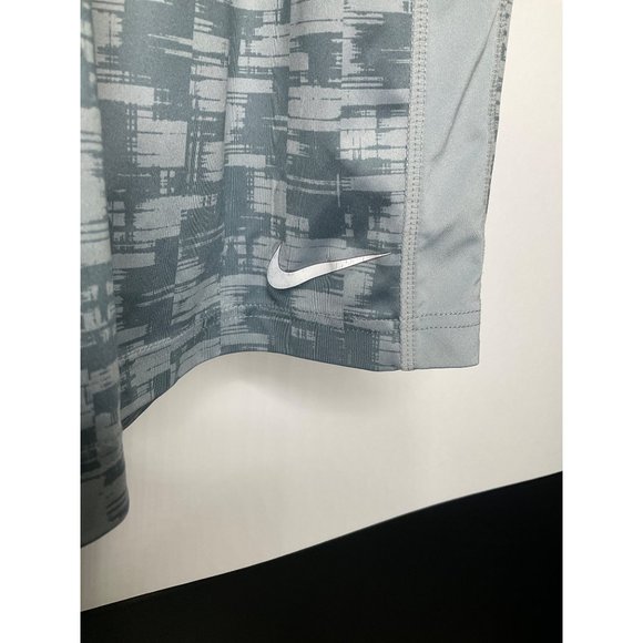 Nike Large Mens Shorts Basketball Gray Pockets Dri Fit - Picture 2 of 6